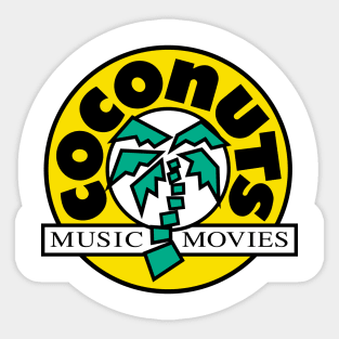 Coconuts Music & Movies Sticker
